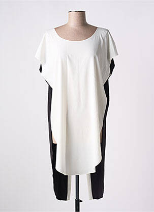 Tunică mâneci scurte alb GIA VENTOLA femeie