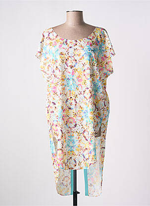 Tunică mâneci scurte galben GIA VENTOLA femeie