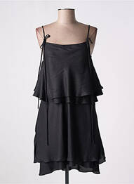 Rochie midi bretele subțiri negru GIA VENTOLA femme