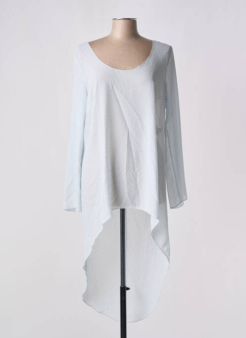 Tunică mâneci lungi imprimeu fantezie albastru GIA VENTOLA femme