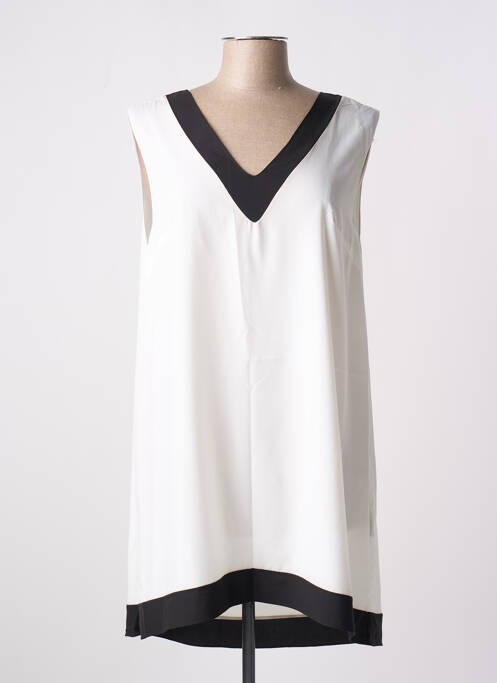 Tunică fără mâneci alb GIA VENTOLA femeie