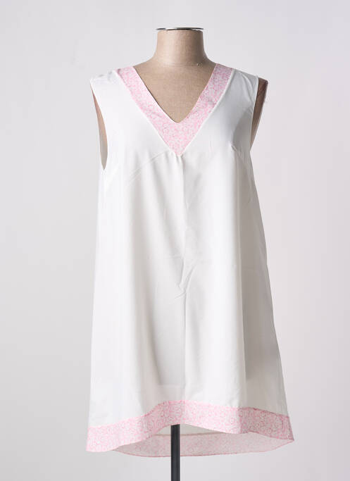 Tunică fără mâneci alb GIA VENTOLA femeie