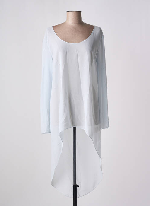 Tunică mâneci lungi imprimeu fantezie albastru GIA VENTOLA femme