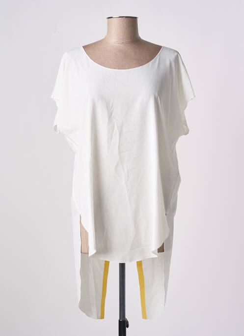 Tunică mâneci scurte alb GIA VENTOLA femeie