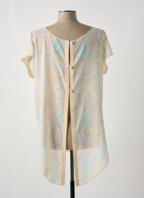 Tunică mâneci scurte bej GIA VENTOLA femeie