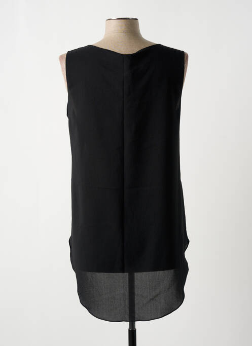 Top croială fluidă fără mâneci negru GIA VENTOLA femme