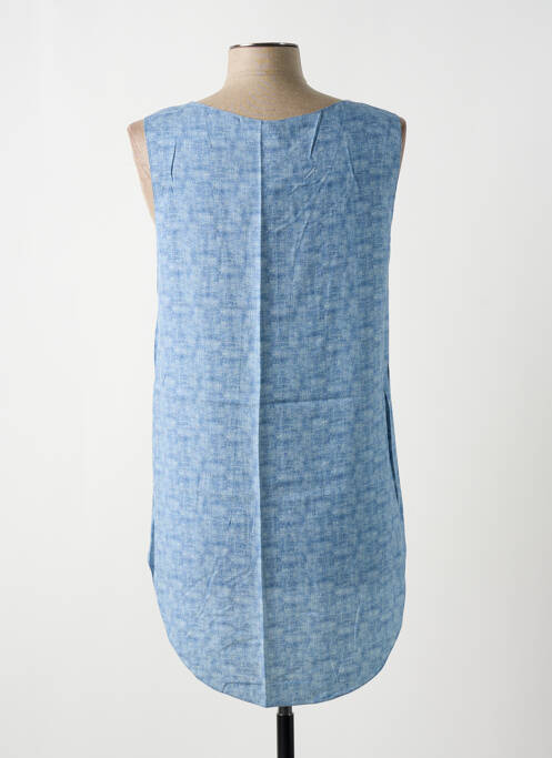 Top croială fluidă fără mâneci albastru GIA VENTOLA femme