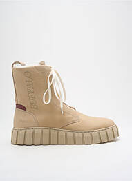 Botine/ghete umplută toc de 4 la 6 cm bej BUFFALO femme