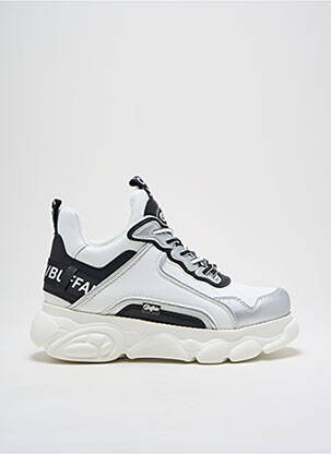 Adidași material neted toc de 4 la 6 cm argintiu BUFFALO femeie