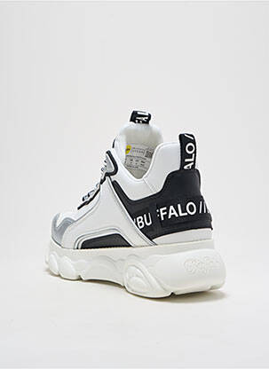 Adidași material neted toc de 4 la 6 cm argintiu BUFFALO femeie