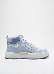 Adidași vârf rotund toc de 4 la 6 cm albastru BUFFALO femme