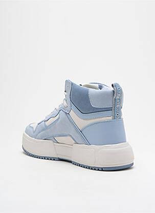 Adidași vârf rotund toc de 4 la 6 cm albastru BUFFALO femeie