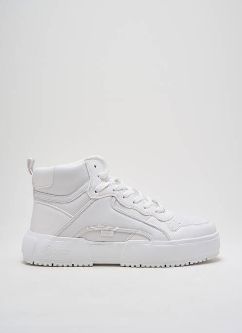 Adidași material neted toc de 4 la 6 cm alb BUFFALO femme