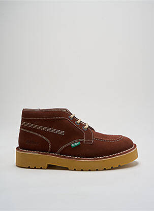 Botine/ghete nubuc toc mic maro KICKERS bărbat