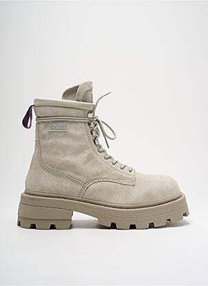 Botine/ghete nubuc toc de 4 la 6 cm gri EYTYS femeie