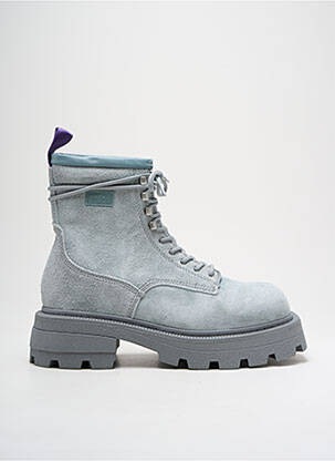 Botine/ghete nubuc toc de 4 la 6 cm gri EYTYS femeie