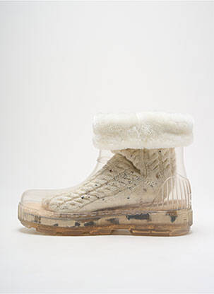 Botine/ghete umplută toc de 4 la 6 cm bej UGG femeie