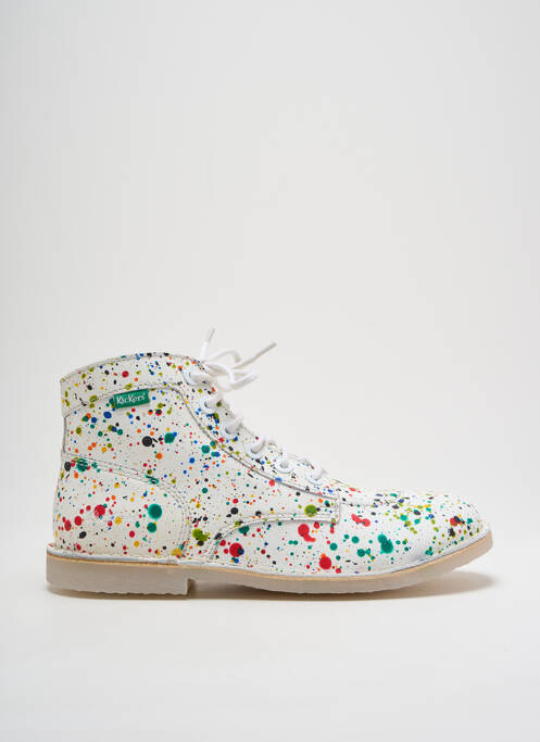 Botine/Ghete alb KICKERS femeie