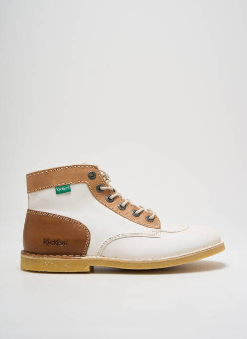 Botine/Ghete alb KICKERS femeie