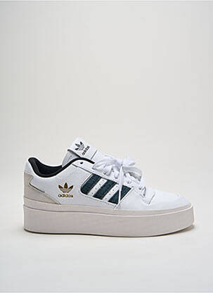 Adidași vârf rotund toc de 4 la 6 cm alb ADIDAS femeie
