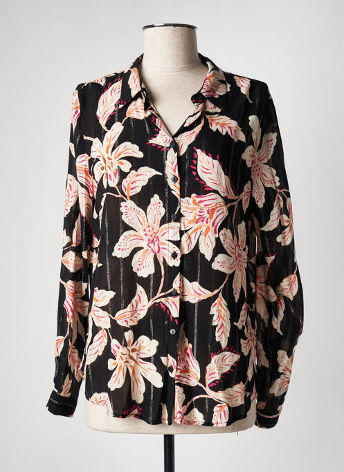 Cămașă imprimeu floral mâneci lungi negru LES P'TITES BOMBES femme