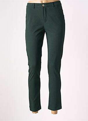 Pantalon chino verde SARAH JOHN femeie