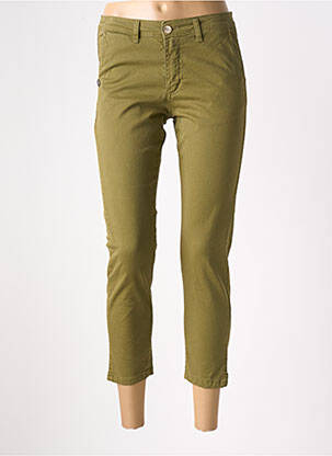 Pantalon chino talie joasă talie joasă verde PAKO LITTO femeie