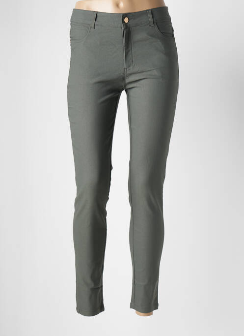 Pantalon slim verde CHERRY BERRY femeie