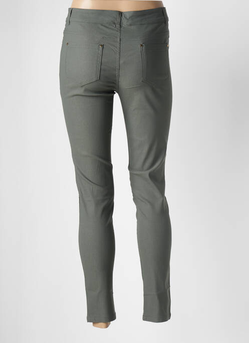 Pantalon slim verde CHERRY BERRY femeie