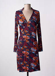 Rochie midi imprimeu floral mâneci lungi albastru LA FIANCEE DU MEKONG femme