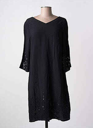 Rochie midi croială fluidă mâneci 3/4 negru STREET ONE femeie
