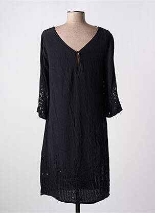 Rochie midi croială fluidă mâneci 3/4 negru STREET ONE femeie