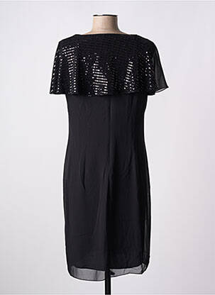 Rochie midi croială fluidă mâneci scurte negru CHRISTINE LAURE femeie
