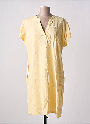Rochie midi mâneci scurte mâneci scurte galben B.YOUNG femeie