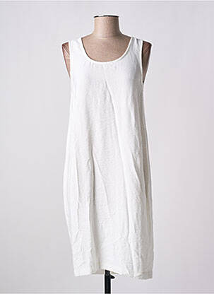 Rochie midi alb POISSONS BLANCS femeie