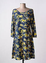Rochie midi imprimeu floral mâneci lungi albastru LA FIANCEE DU MEKONG femme