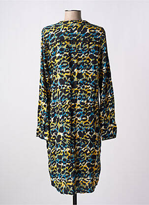 Rochie midi croială fluidă mâneci lungi negru GEISHA femeie