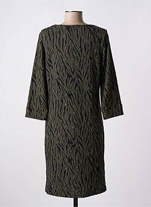 Rochie midi mâneci 3/4 mâneci 3/4 verde GEISHA femeie