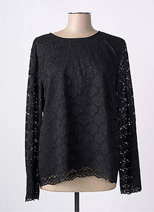 Top guler rotund mâneci lungi negru B.YOUNG femeie