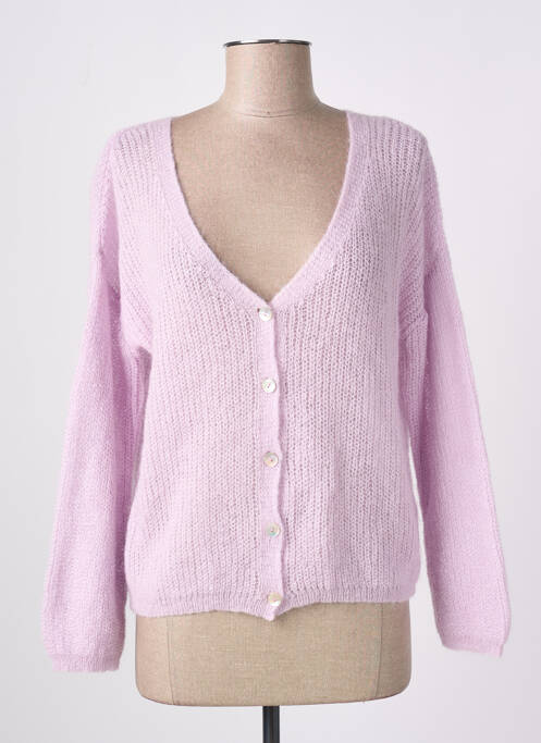 Vestă cu mâneci lungi violet C'EST BEAU LA VIE femeie