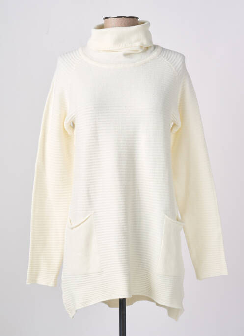 Pulover cu guler înalt bej KALISSON femeie