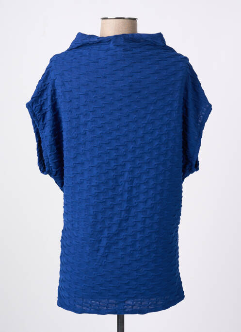 Top albastru POISSONS BLANCS femeie