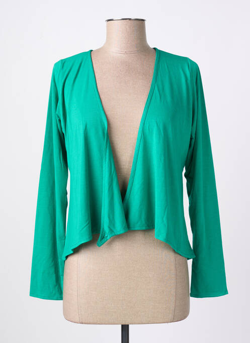 Vestă cu mâneci lungi verde POISSONS BLANCS femeie