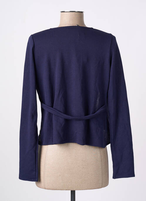 Vestă cu mâneci lungi albastru POISSONS BLANCS femeie