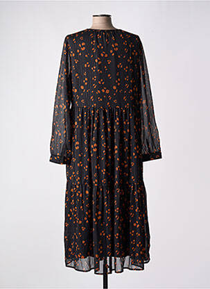 Rochie lungă mâneci lungi mâneci lungi negru GEISHA femeie