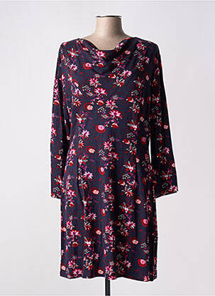 Rochie midi imprimeu floral mâneci lungi albastru LA FIANCEE DU MEKONG femeie