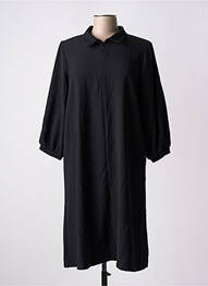 Rochie midi mâneci 3/4 mâneci 3/4 negru GEISHA femme