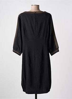 Rochie midi mâneci 3/4 mâneci 3/4 negru CHRISTINE LAURE femeie