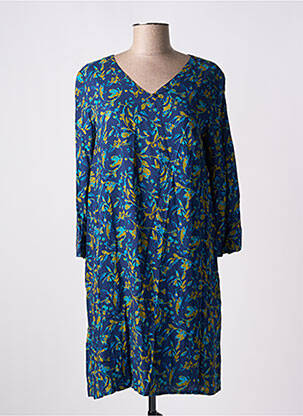 Rochie scurtă mâneci 3/4 mâneci 3/4 albastru LA FIANCEE DU MEKONG femeie