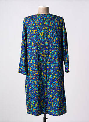 Rochie scurtă mâneci 3/4 mâneci 3/4 albastru LA FIANCEE DU MEKONG femeie